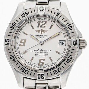 WATCH BREITLING A57350 Colt Ocean Silver SS QZ